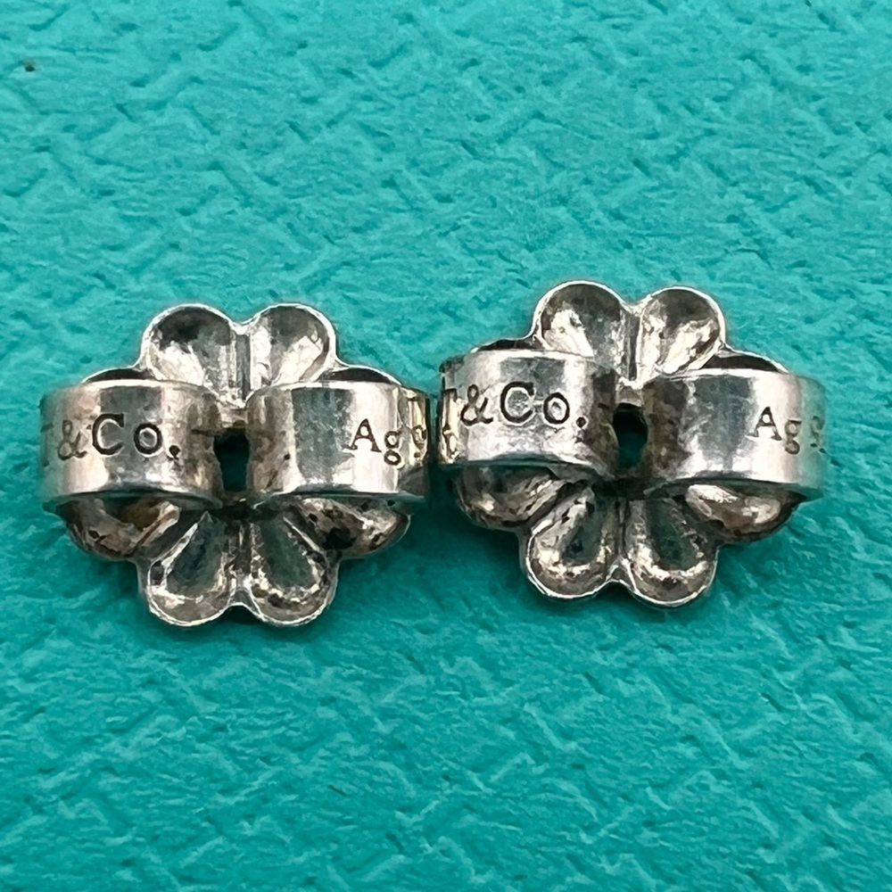🔴Authentic Tiffany & Co. 1837 Sterling Silver Hoop Earrings🔴 - Picture 9 of 11
